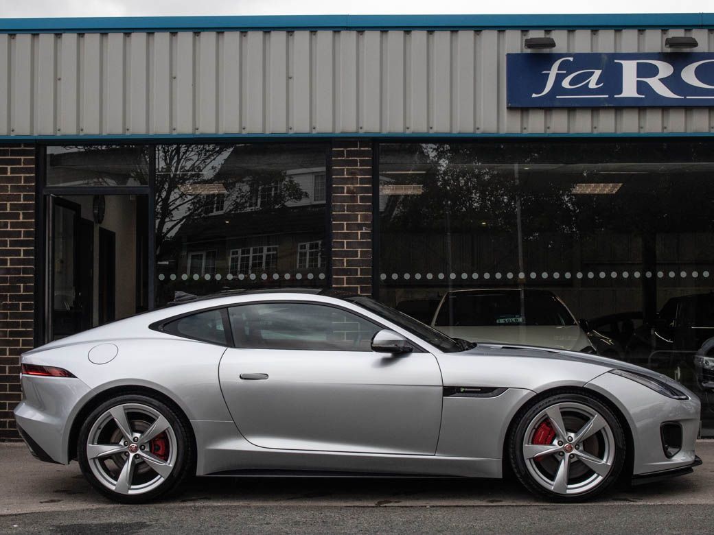 Jaguar F-type 3.0 Supercharged V6 R-Dynamic Auto 380ps Coupe Petrol Indus Silver Metallic