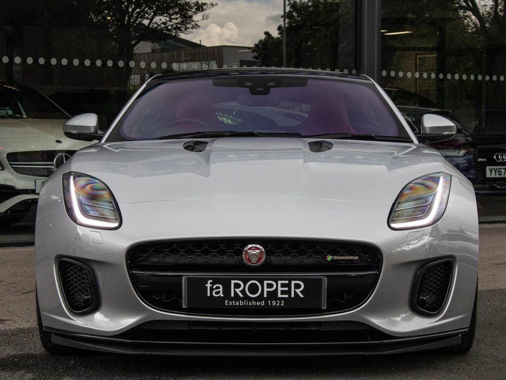 Jaguar F-type 3.0 Supercharged V6 R-Dynamic Auto 380ps Coupe Petrol Indus Silver Metallic