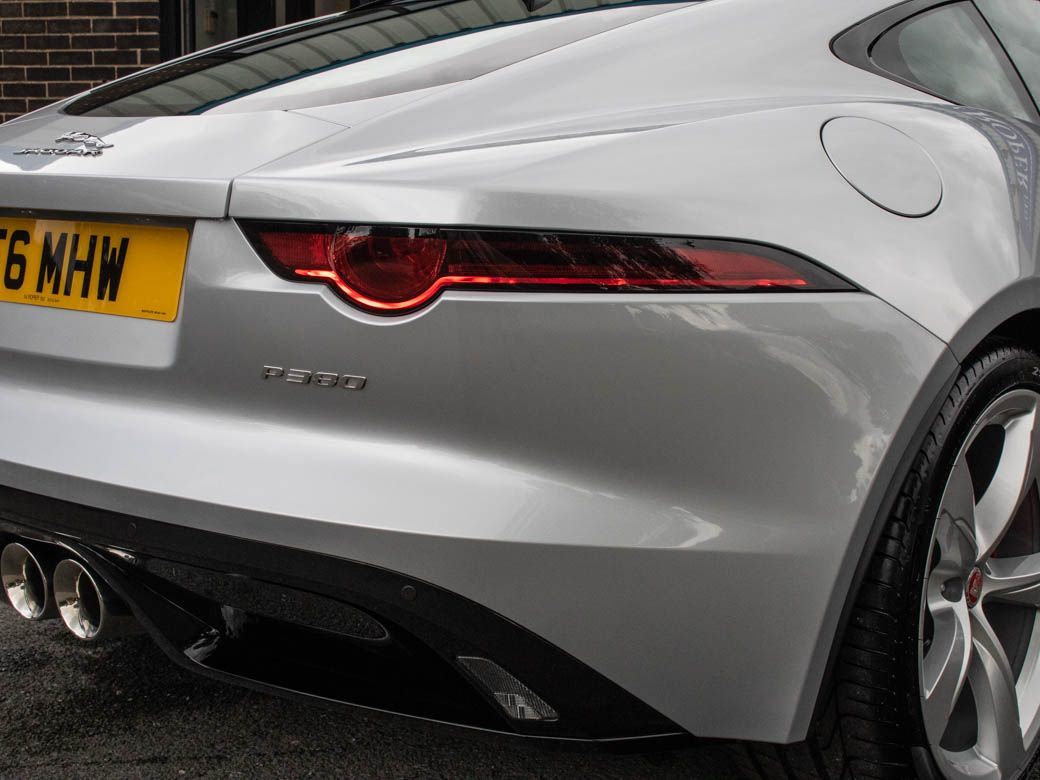 Jaguar F-type 3.0 Supercharged V6 R-Dynamic Auto 380ps Coupe Petrol Indus Silver Metallic