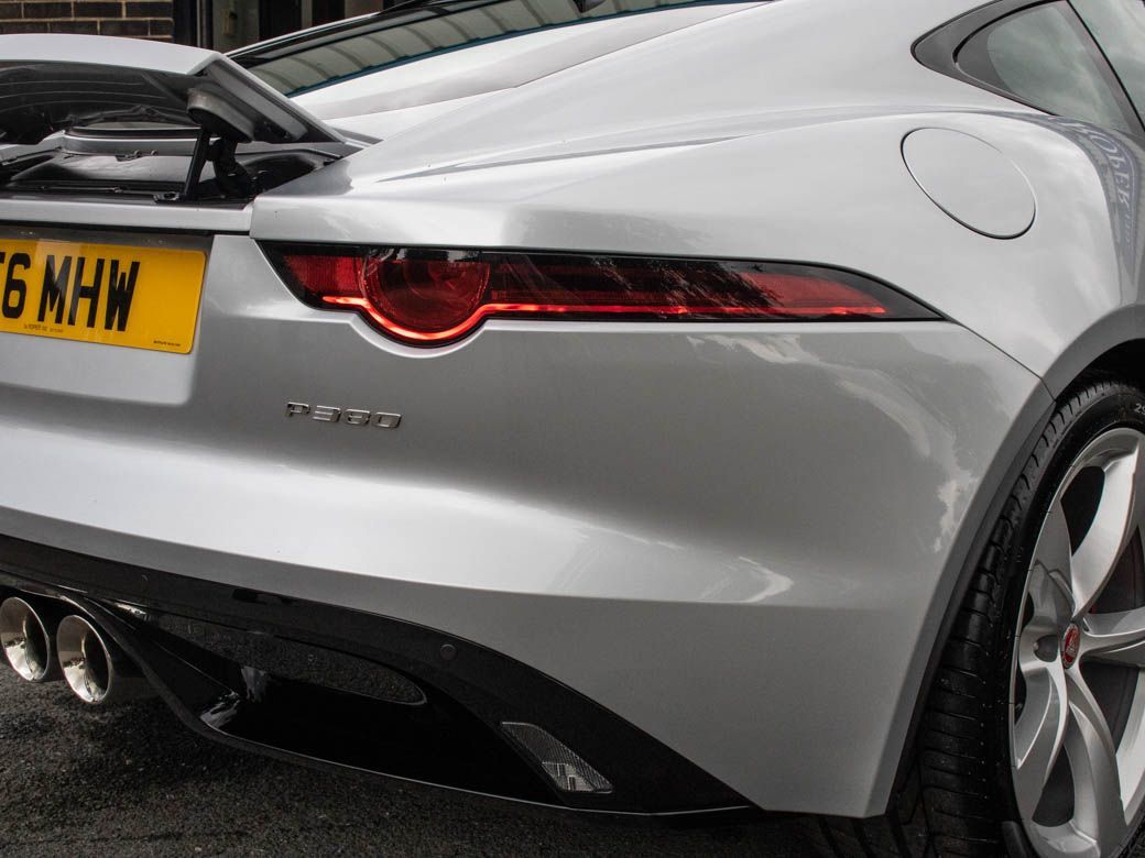 Jaguar F-type 3.0 Supercharged V6 R-Dynamic Auto 380ps Coupe Petrol Indus Silver Metallic