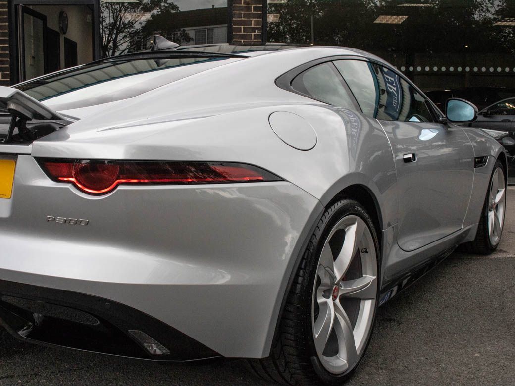 Jaguar F-type 3.0 Supercharged V6 R-Dynamic Auto 380ps Coupe Petrol Indus Silver Metallic