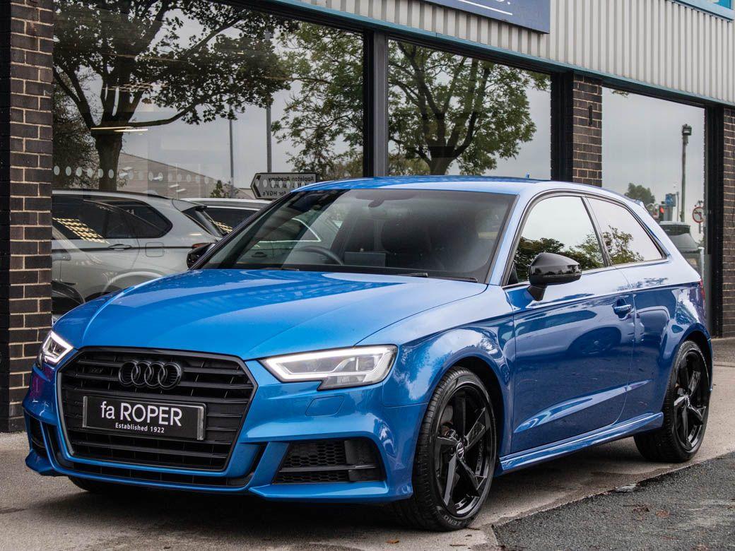 Audi A3 2.0 S3 TFSI quattro Black Edition 3 door S tronic 310ps Hatchback Petrol Ara Blue Crystal Effect