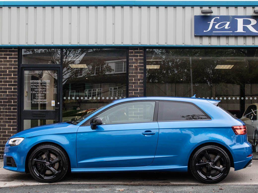 Audi A3 2.0 S3 TFSI quattro Black Edition 3 door S tronic 310ps Hatchback Petrol Ara Blue Crystal Effect