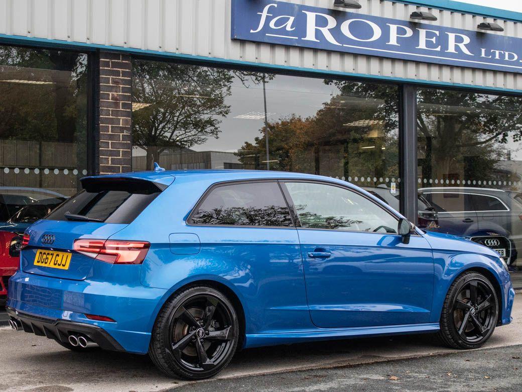 Audi A3 2.0 S3 TFSI quattro Black Edition 3 door S tronic 310ps Hatchback Petrol Ara Blue Crystal Effect