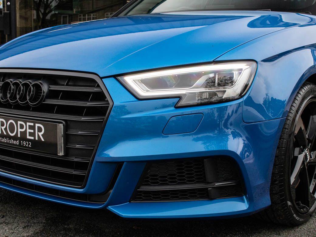 Audi A3 2.0 S3 TFSI quattro Black Edition 3 door S tronic 310ps Hatchback Petrol Ara Blue Crystal Effect