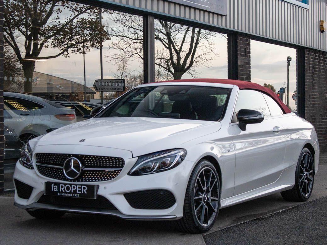 Mercedes-Benz C Class 3.0 C43 AMG 4MATIC Cabriolet Premium Plus Auto Convertible Petrol Diamond White Metallic