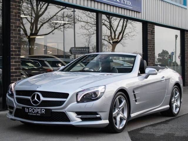 Mercedes-Benz SL Class 3.5 SL350 AMG Sport 2dr Auto Convertible Petrol Iridium Silver Metallic